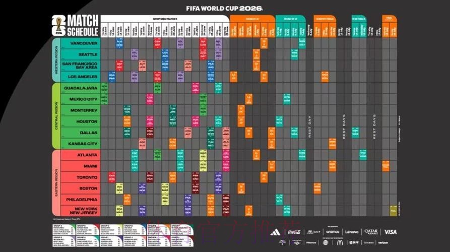 2026世界杯每日赛程官方发布观看指南直播平台